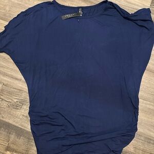 NWT Made by Johnny Navy Women's Top
